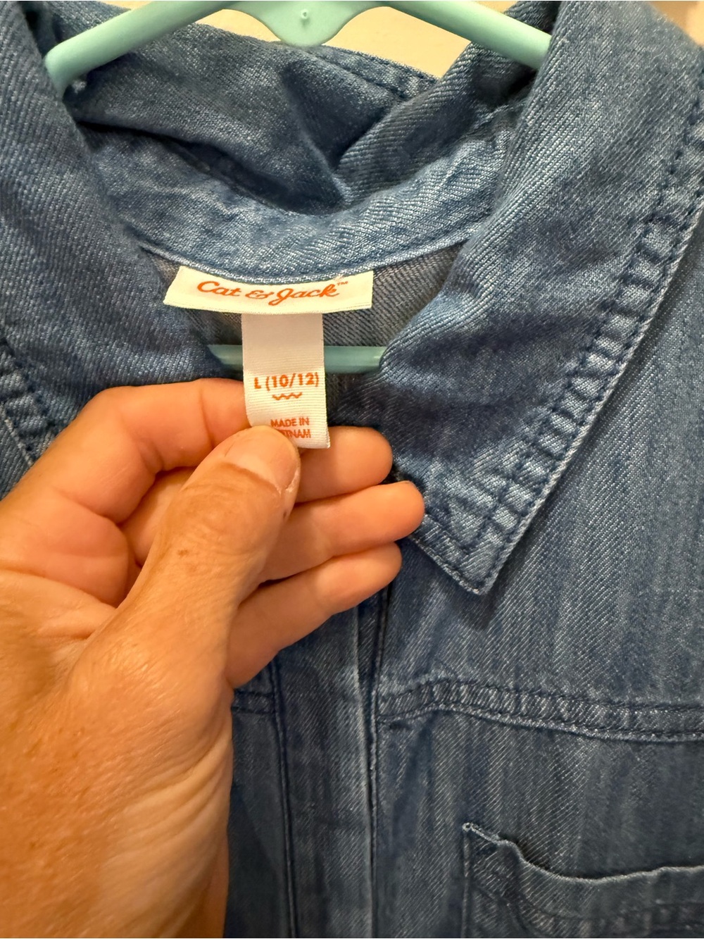 Girls Jean jumpsuit 10/12